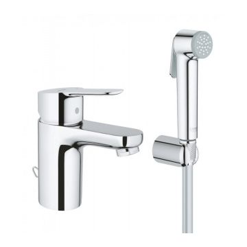 Baterie lavoar Grohe BauEdge cu monocomandă si set de dus 1/2″ Mărimea S