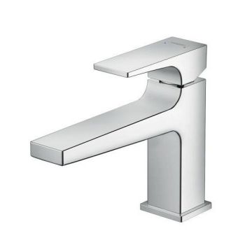 Baterie lavoar Hansgrohe Metropol 100 cu ventil push-open si pipa 156 mm