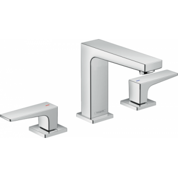 Baterie lavoar Hansgrohe Metropol 110 din 3 elemente cu ventil push-open