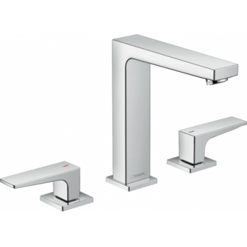 Baterie lavoar Hansgrohe Metropol 160 din 3 elemente cu ventil push-open