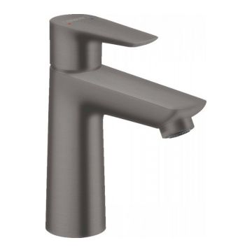 Baterie lavoar Hansgrohe Talis E 110 cu ventil, negru periat