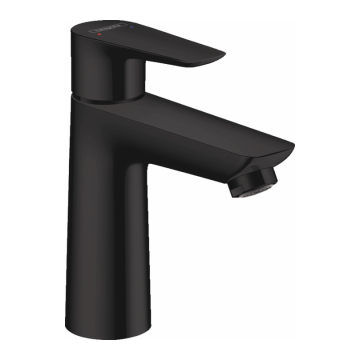 Baterie lavoar Hansgrohe Talis E 110, ventil pop-up, negru mat