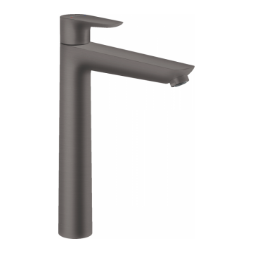 Baterie lavoar Hansgrohe Talis E 240, cu ventil pop-up, negru periat, pentru lavoar tip bol