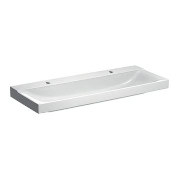 Lavoar Geberit Xeno² 120x48xH14 cm 2 orificii, fara preaplin