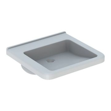 Lavoar suspendat Geberit Selnova Comfort Square 55x53xH16 cm fara preaplin si fara orificiu robinet