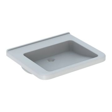 Lavoar suspendat Geberit Selnova Comfort Square 65x55xH16 cm fara preaplin si fara orificiu de robinet