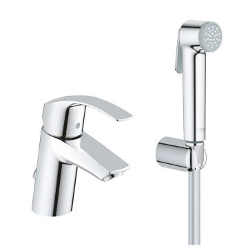 Baterie lavoar Grohe Eurosmart New cu dus igienic crom lucios