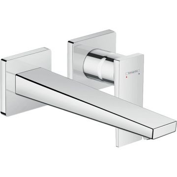 Baterie lavoar incastrata Hansgrohe Metropol 225 incastrata crom