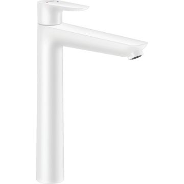 Baterie lavoar inalta Hansgrohe Talis E 240 cu ventil Pop-Up alb mat