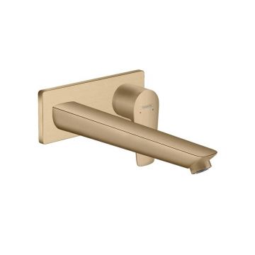 Baterie lavoar incastrata Hansgrohe Talis E pipa 22.5 cm bronz periat