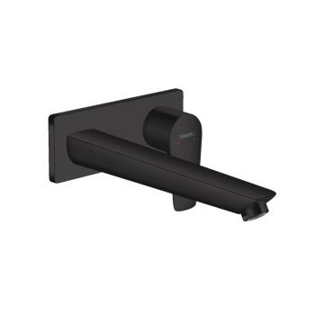 Baterie lavoar incastrata Hansgrohe Talis E pipa 22.5 cm negru mat