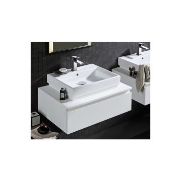 Lavoar pe blat Grohe Cube Ceramic cu PureGuard 60x49 cm