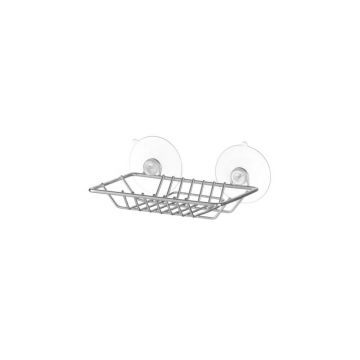 Savoniera cu ventuze crom Bisk Niagara 13 cm