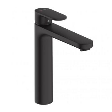 Baterie inalta lavoar Hansgrohe Vernis Blend Negru Mat cu ventil