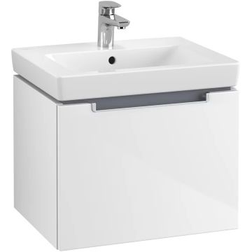 Dulap baza suspendat Villeroy & Boch Subway 2.0 537x420x423mm cu un sertar alb lucios