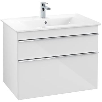 Dulap baza suspendat Villeroy&Boch Venticello 753x590x502 mm cu doua sertare alb lucios