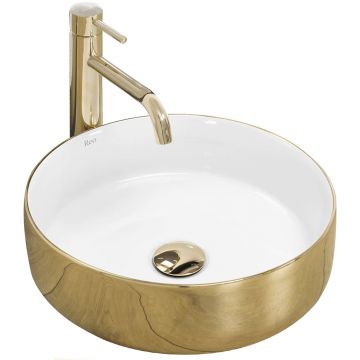 Lavoar Ceramic pentru blat SAMI GOLD Alb