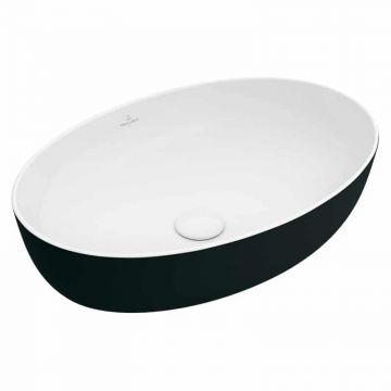 Lavoar pe blat Villeroy & Boch Artis oval 61 cm Negru