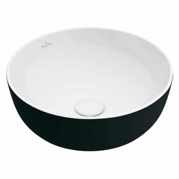 Lavoar pe blat Villeroy & Boch Artis Rotund 43 cm Negru