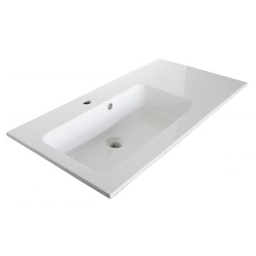 Lavoar Sanotechnik Soho 93x50cm montare pe mobilier compozit alb