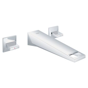 Baterie lavoar Grohe Allure Brilliant M din 3 elemente de perete necesita corp ingropat crom