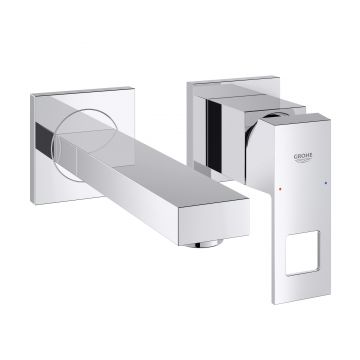 Baterie lavoar Grohe Eurocube de perete fara ventil montaj incastrat - parte exterioara necesita corp ingropat pentru functionare