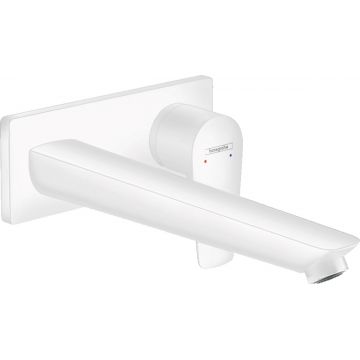 Baterie lavoar Hansgrohe Talis E cu pipa 225 mm, alb mat - 71734700