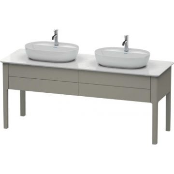 Dulap baza Duravit Luv cu doua sertare 1733x570mm gri piatra satinat mat lacuit