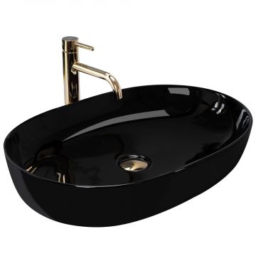 Lavoar ceramic pentru blat Rea CLEO Black