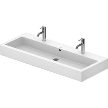 Lavoar dublu Duravit Vero 120x47cm WonderGliss alb