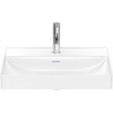 Lavoar Duravit DuraSquare 59x47cm WonderGliss fara preaplin montare pe blat cu capac ceramic pentru ventil inclus alb