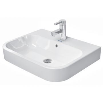 Lavoar Duravit Happy D.2 60x46cm WonderGliss montare pe blat alb