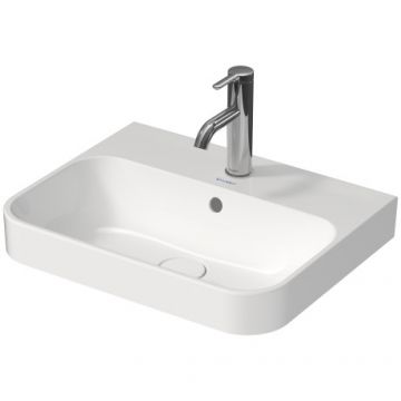 Lavoar Duravit Happy D.2 Plus 50x40cm WonderGliss montare pe blat alb