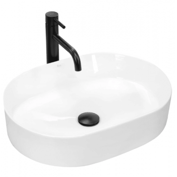 Lavoar pe blat Rea Nadia 50 cm Alb