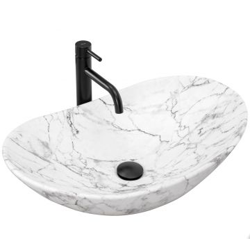 Lavoar pentru blat Rea Royal 60 Statuario Marble Matt