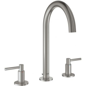 Baterie lavoar Grohe Atrio M din 3 elemente ventil pop-up supersteel