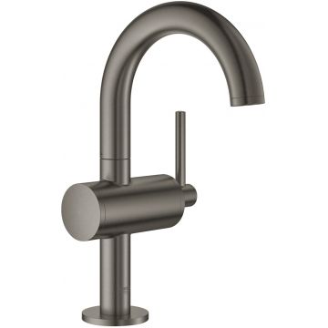 Baterie lavoar Grohe Atrio M ventil click-clack brushed hard graphite