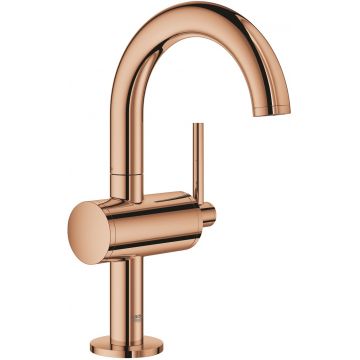 Baterie lavoar Grohe Atrio M ventil click-clack warm sunset