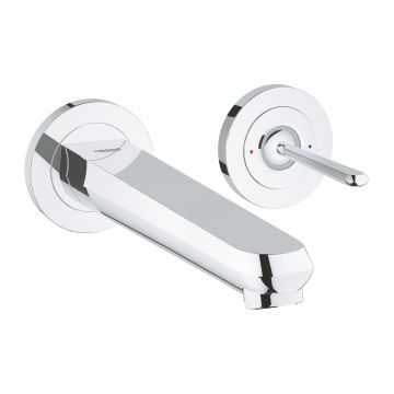 Baterie lavoar Grohe Eurodisc Joy din 2 elemente de perete necesita corp ingropat crom