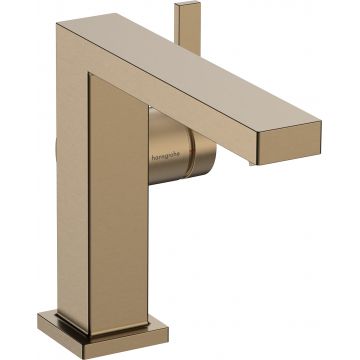 Baterie lavoar Hansgrohe Tecturis E 110 Fine CoolStart ventil click-clack bronz periat