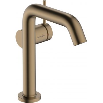 Baterie lavoar Hansgrohe Tecturis S 150 Fine CoolStart ventil click-clack bronz periat