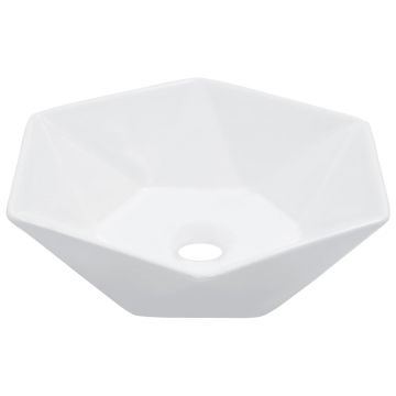 Chiuvetă de baie alb 41 x 365 x 12 cm ceramică