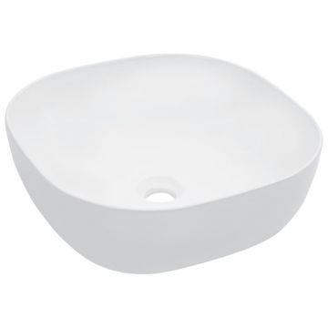 Chiuvetă de baie alb 425x425x145 cm ceramică