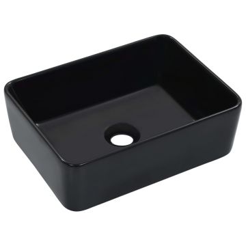 Chiuvetă de baie negru 40 x 30 x 13 cm ceramică