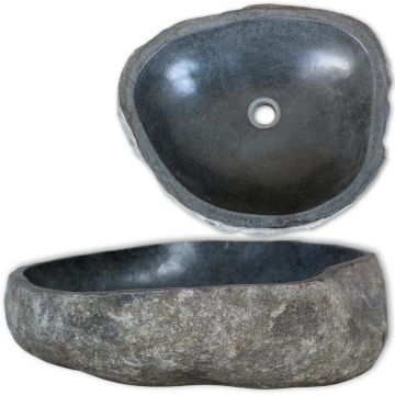 Chiuvetă din piatră de râu 46-52 cm ovală
