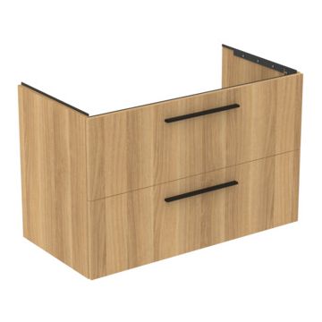 Dulap baza Ideal Standard i.Life B cu 2 sertare 100x50.5x63cm stejar natur