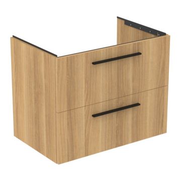 Dulap baza Ideal Standard i.Life B cu 2 sertare 80x50.5x63cm stejar natur