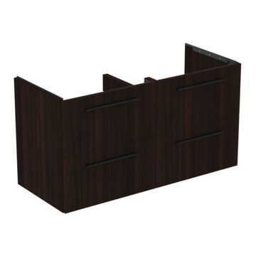 Dulap baza Ideal Standard i.Life B cu 4 sertare 120x50.5x63cm stejar cafea