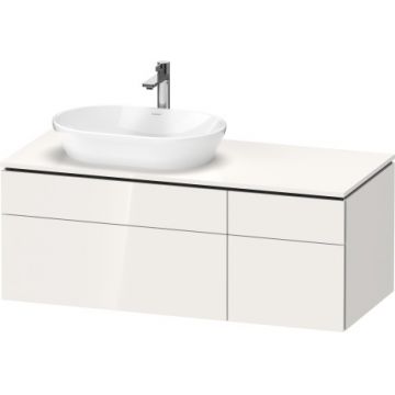 Dulap baza suspendat Duravit L-Cube 122x55cm alb lucios decor