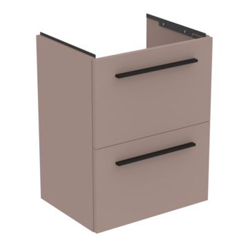 Dulap baza suspendat Ideal Standard i.life S cu doua sertare 50cm greje mat